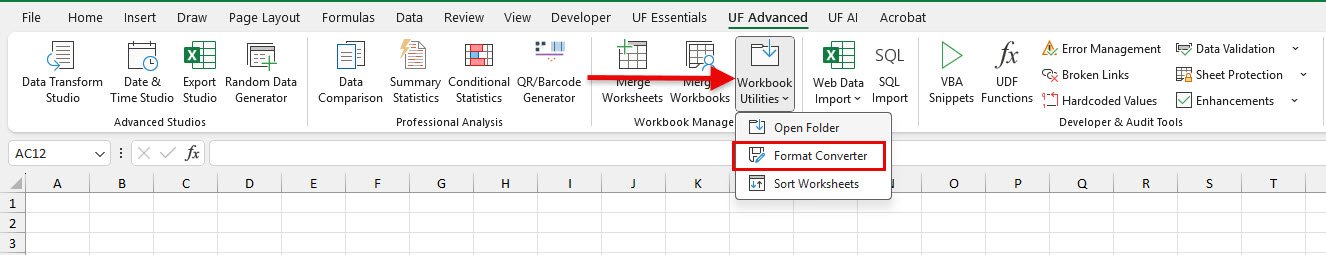 Format Converter for Excel