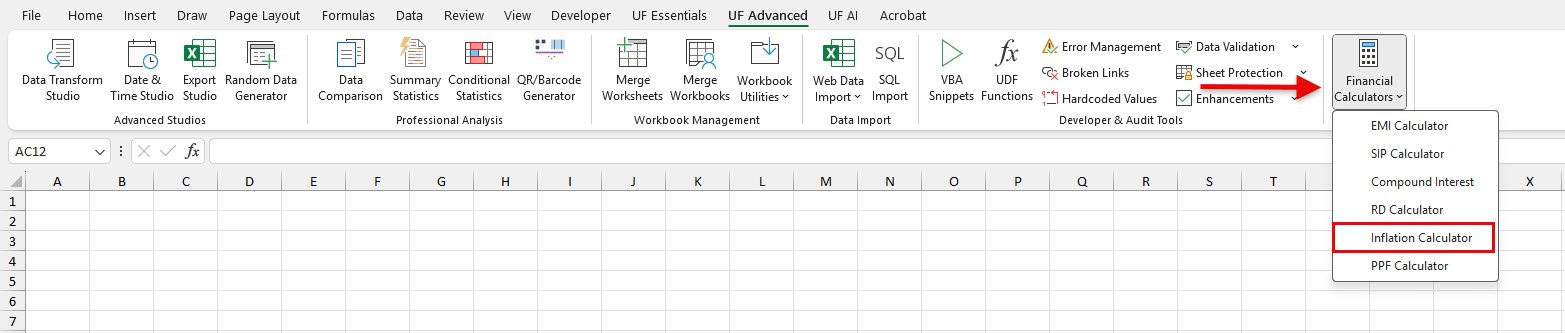 Inflation Calculator for Excel