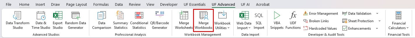 Merge Worksheets for Excel