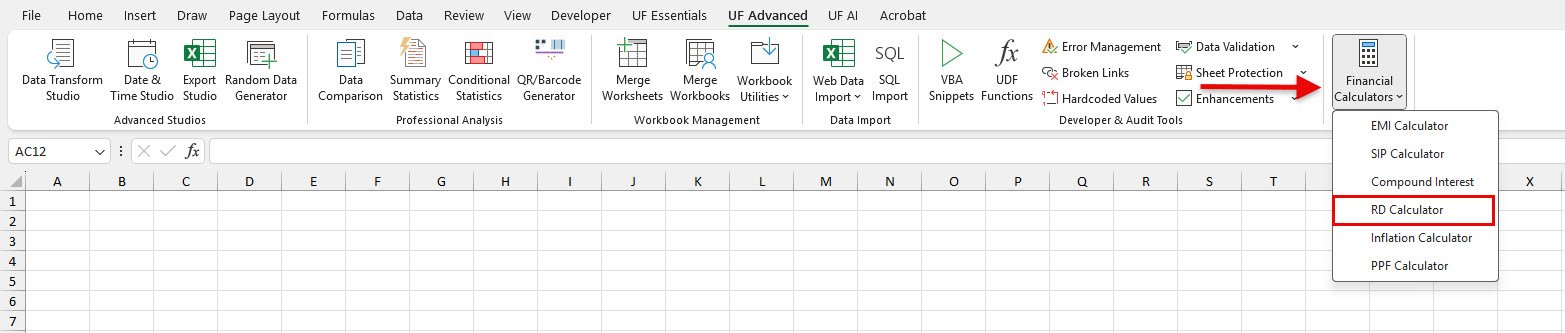 RD Calculator for Excel