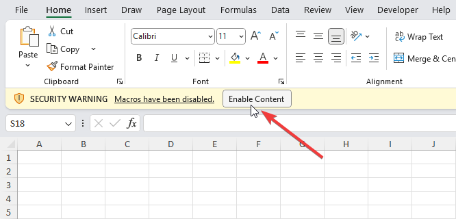 Enable Macros When Opening a File