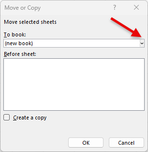 Move sheets to New workbook