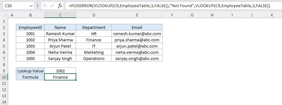 VLOOKUP with IF Function