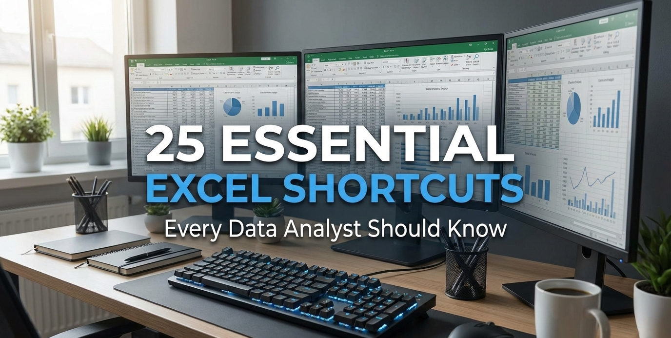25 Essential Excel Shortcuts Every Data Analyst Should Know