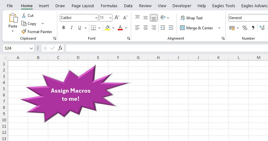 Assign Macros to Shapes, Images, and Controls in Excel
