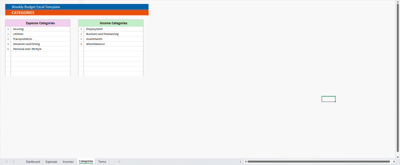 Weekly Budget Planner & Expense Tracker - Image 2