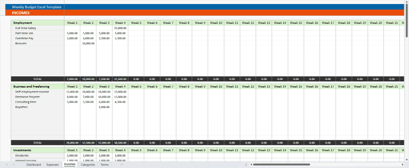 Weekly Budget Planner & Expense Tracker - Image 3