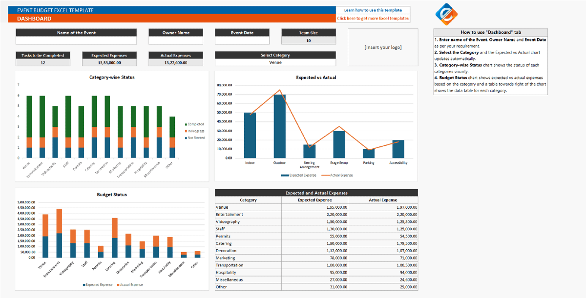 Event Budget Planner & Tracker