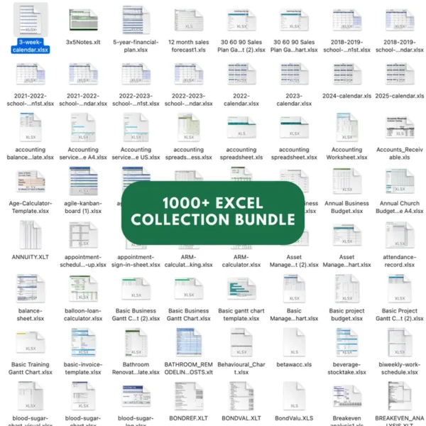 1000+ Premium Excel Templates for Professionals & Businesses - Image 6
